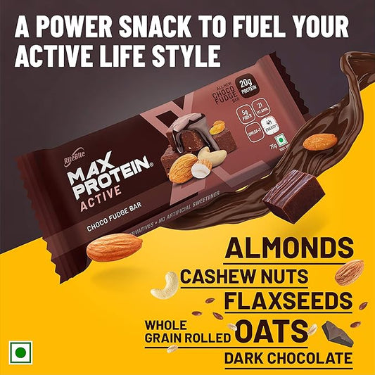 RiteBite Max Protein Active Choco Fudge Bars - 20g Protein - Image 2