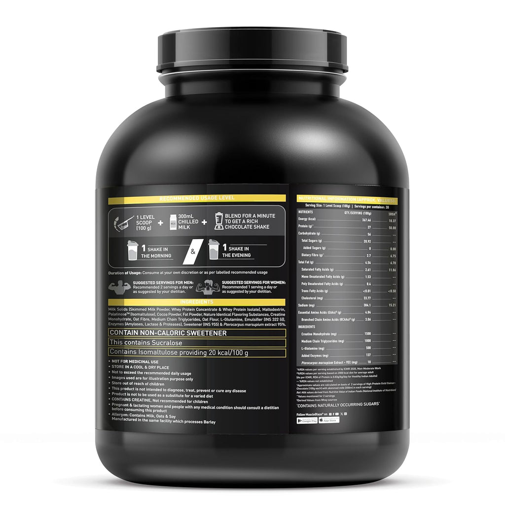 Muscle Blaze High protein Gold gainer