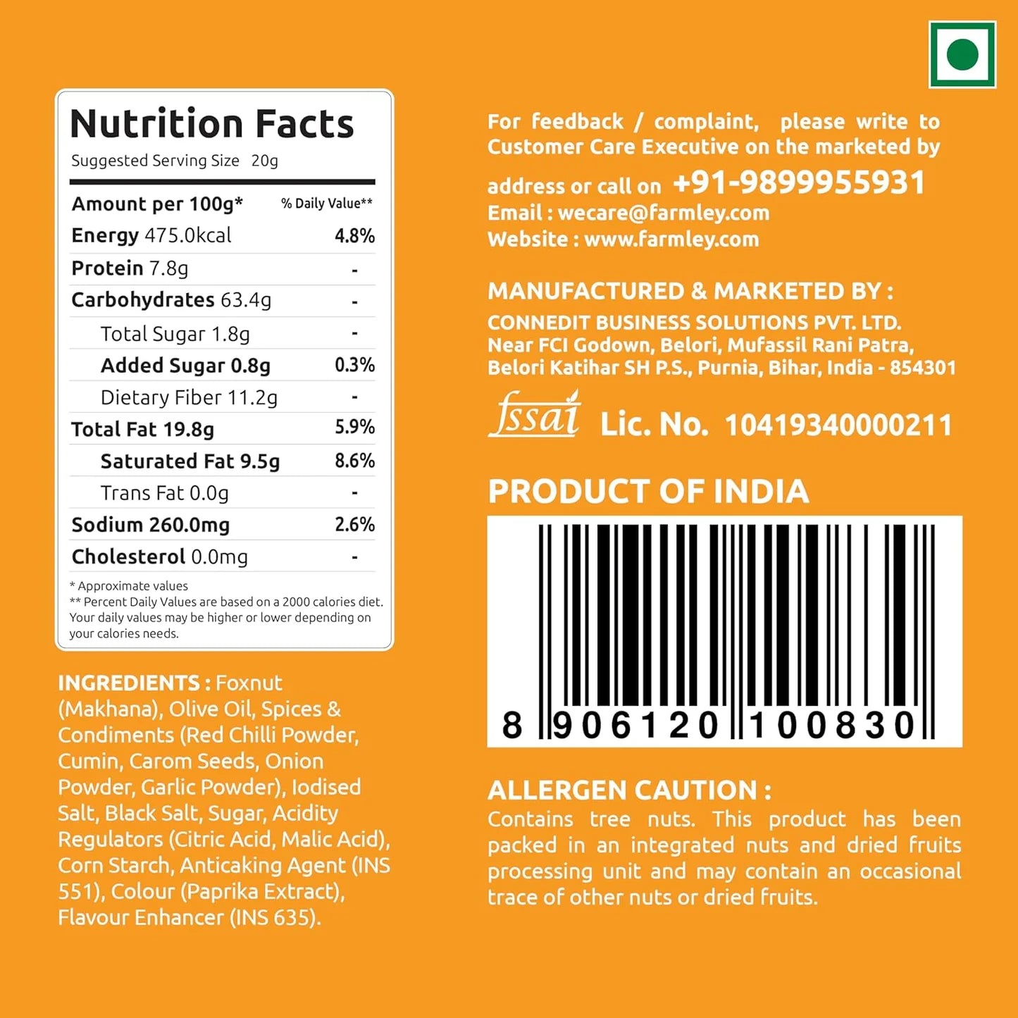 Farmley Roasted and Flavoured Makhana