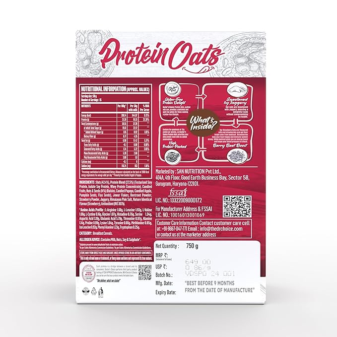 DOCTORS CHOICE High Protein Oats - (750g)