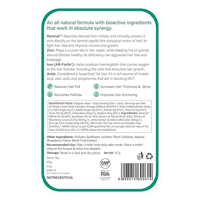 Wellbeing Nutrition Melts Hair Fall Control