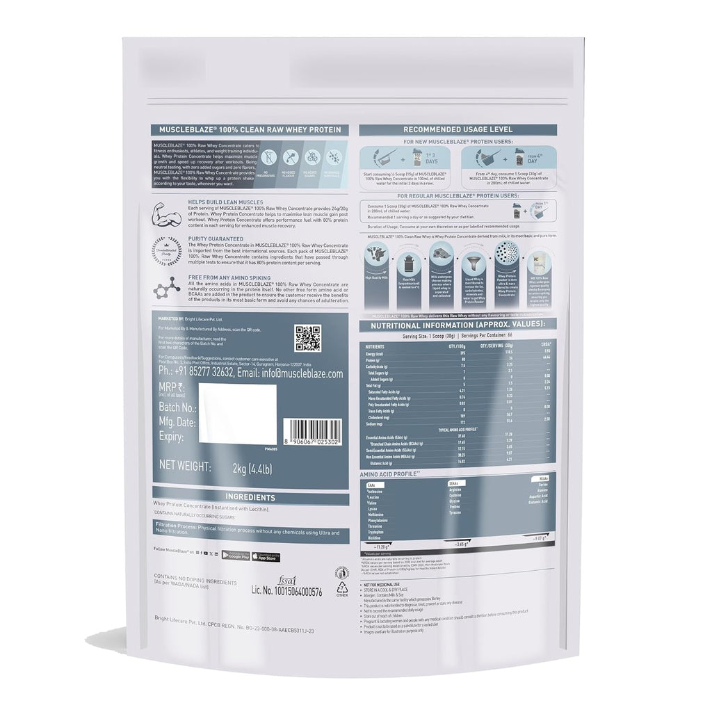 Muscle Blaze Raw Whey concentrate