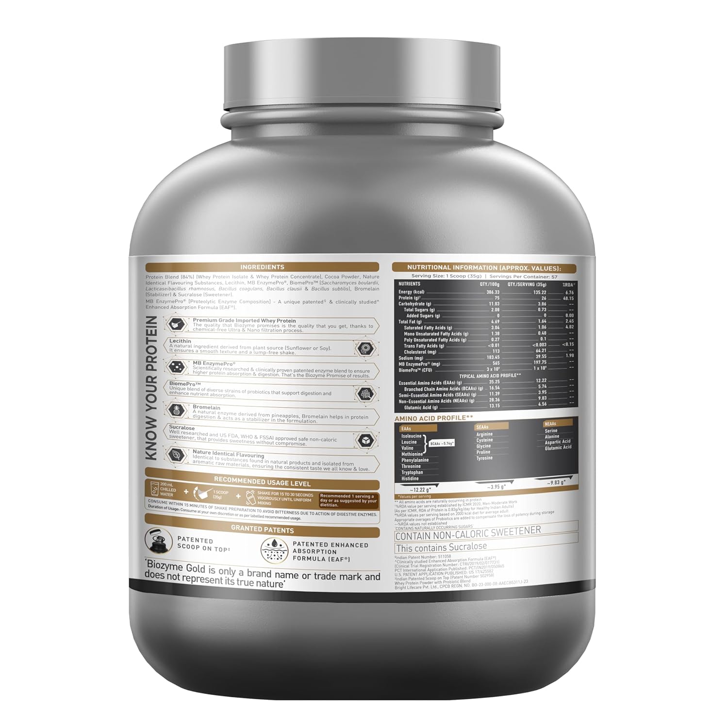 Muscle Blaze 100% gold whey
