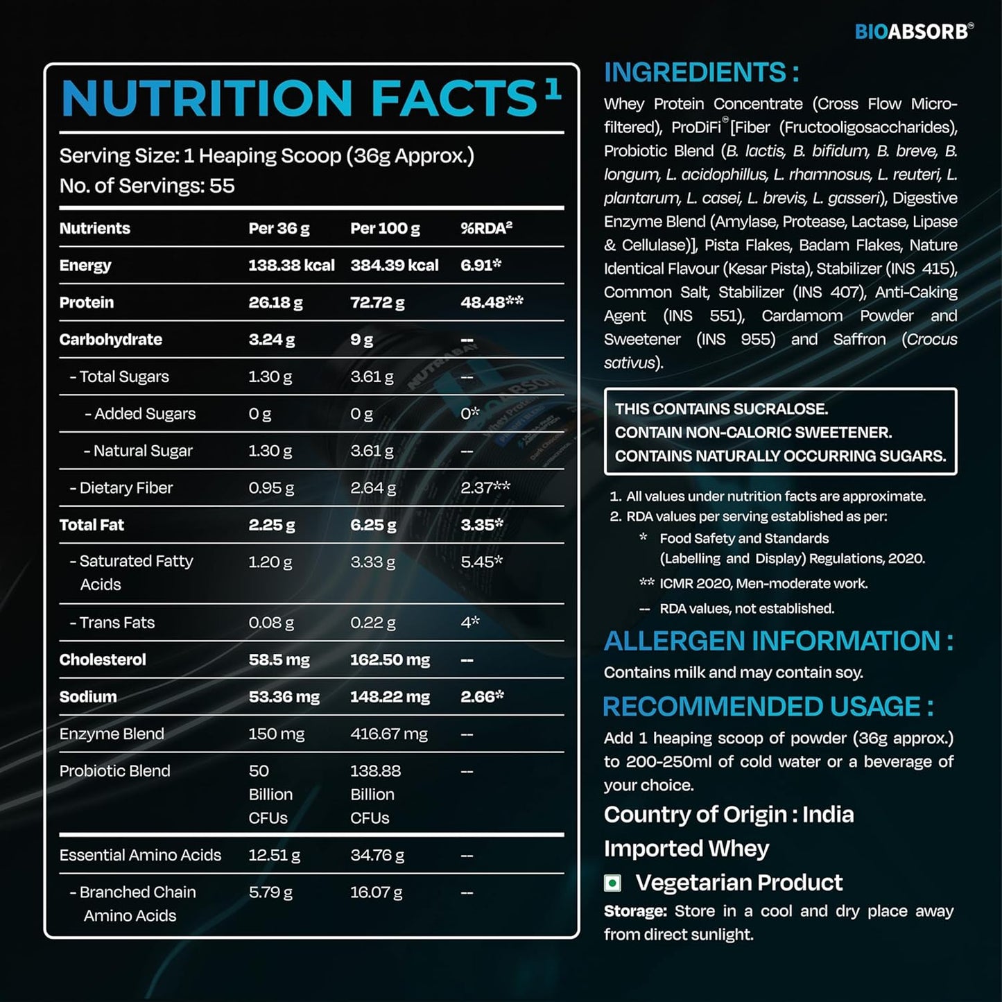 Nutrabay BioAbsorb™ Whey Protein Powder - Image 9