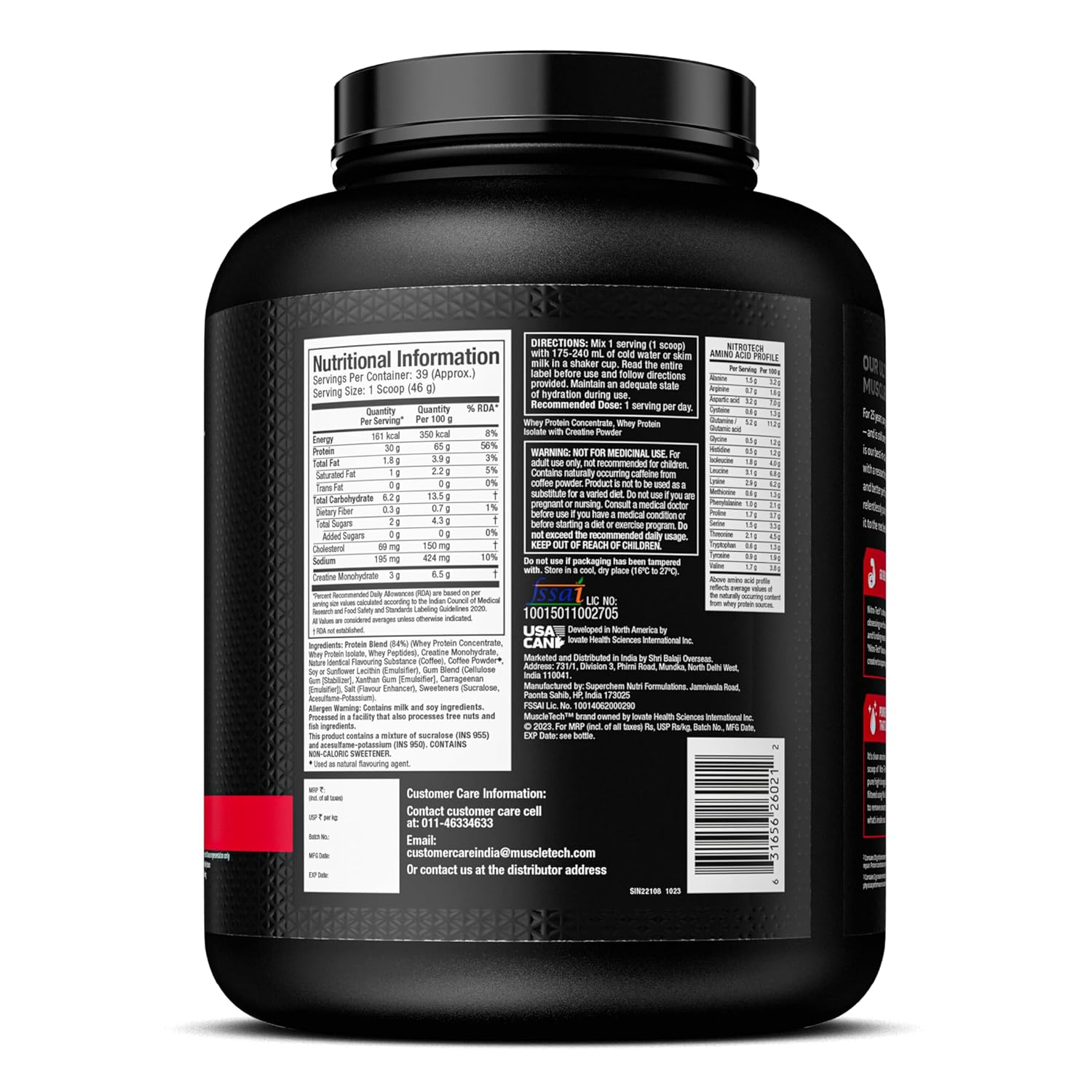 Nitro tech whey protien