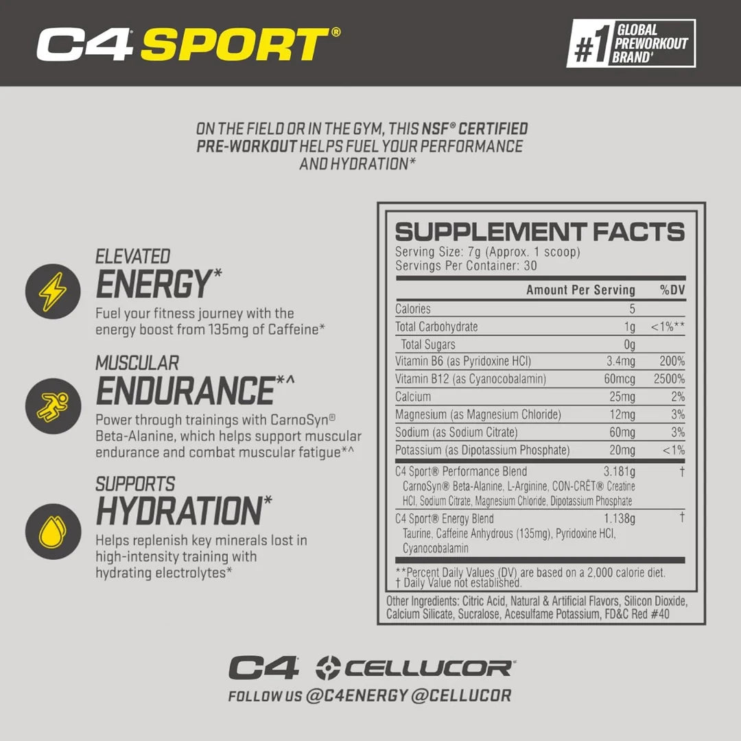 C4 Sport Pre-Workout - Image 6