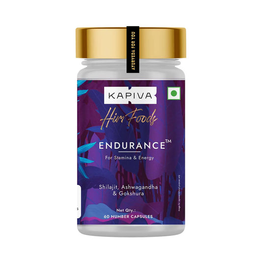 Kapiva Endurance Capsules - Research-Backed Blend of 14 Herbs & 7 Bhasmas