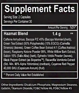 TN Research Hazmat Fat Burner - Image 2