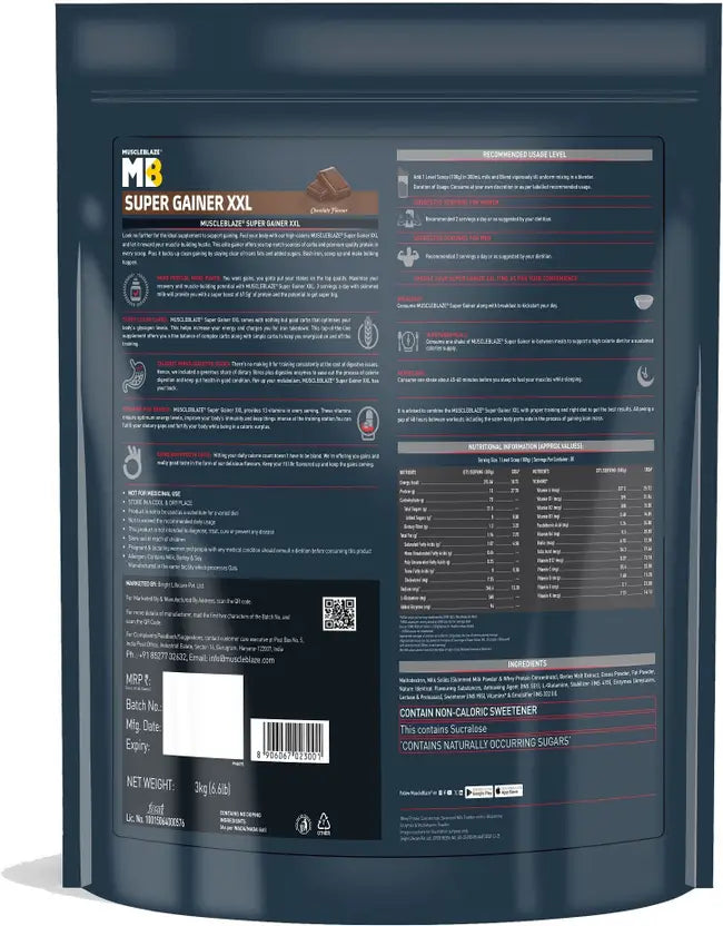 Muscle Blaze mass gainer XXl