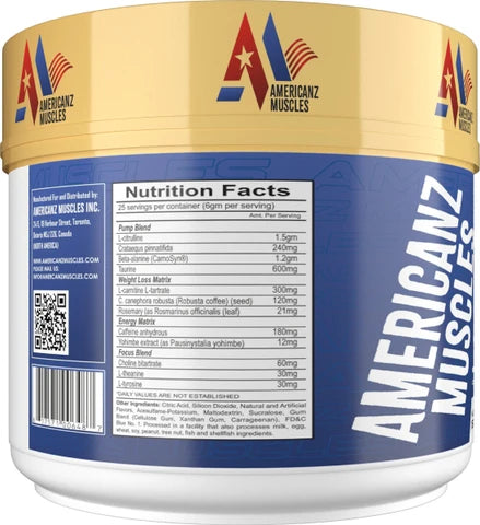 AMERICAN MUSCLES Super Burn Pre workout