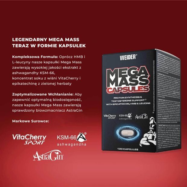 Weider Mega Mass Caps – Ultimate Muscle Growth Stimulator - Image 2