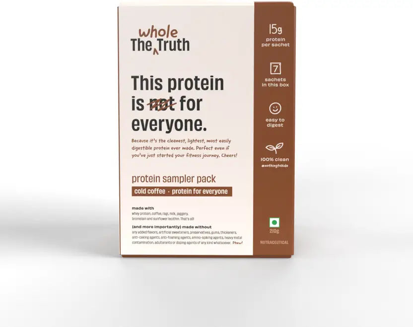 The whole truth Protein travel pack (whey iso+conc)